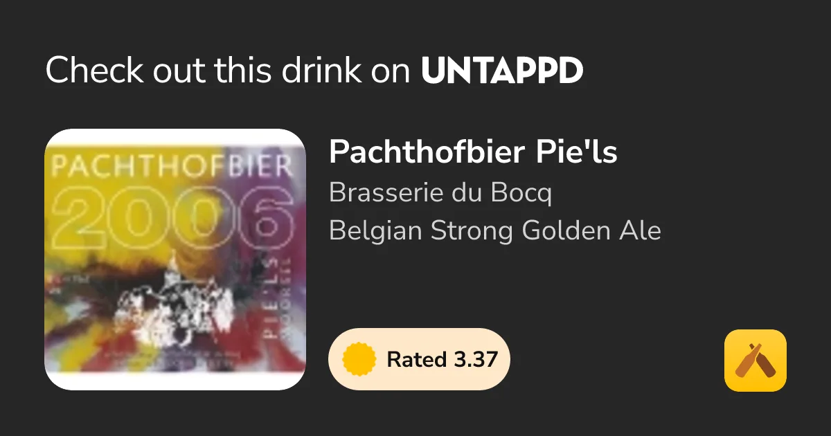 Фото Pachthofbier Pie'ls