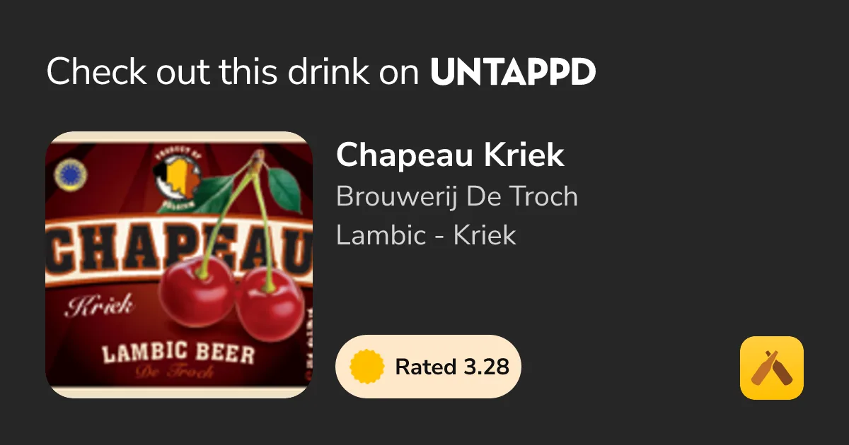 Фото Chapeau Kriek