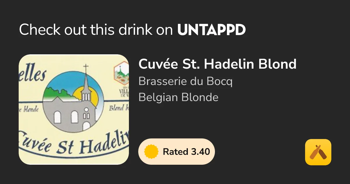 Фото Cuvée St. Hadelin Blond